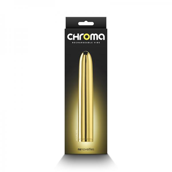 Chroma 7 In. Vibe Gold Sex Toy Product