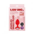 Luv Inc Jp31 Jeweled Small Plug With 3 Stones Red Sex Toy Product