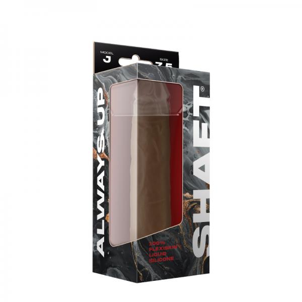 Shaft Model J Liquid Silicone Dong 7.5 In. Oak Sex Toy Product