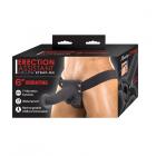 Erection Assistant Hollow Strap-on Vibrating 6 In. Black Sex Toy Product