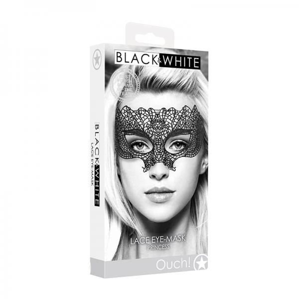 Ouch! Black & White Lace Eye Mask Princess Black Sex Toy Product