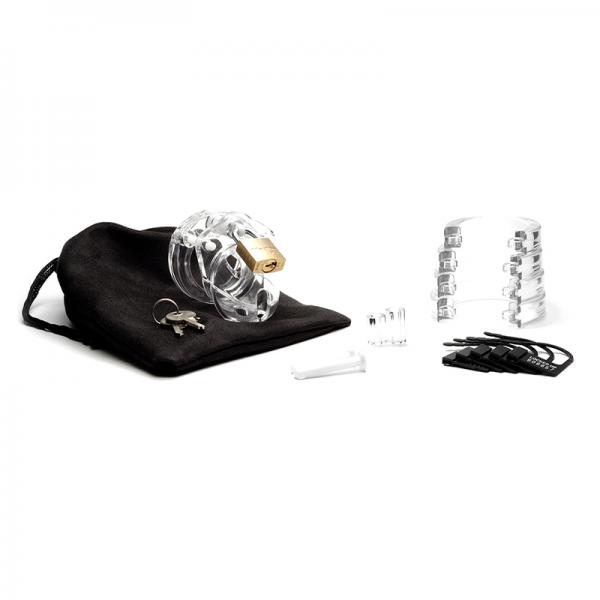 Mini Me Clear Male Chastity 1.25″ Length