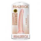 Realrock Slim Realistic Dildo With Suction Cup 6 In. Vanilla Sex Toy Product