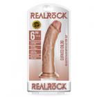 Realrock Curved Realistic Dildo With Suction Cup 6 In. Caramel Sex Toy Product