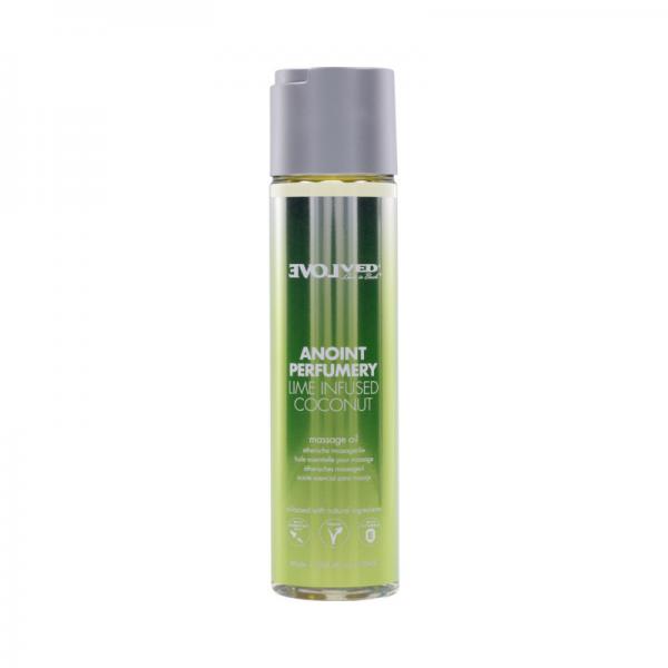 Evolved Anoint Perfumery Lime Infused Coconut Massage Oil 4 Oz.