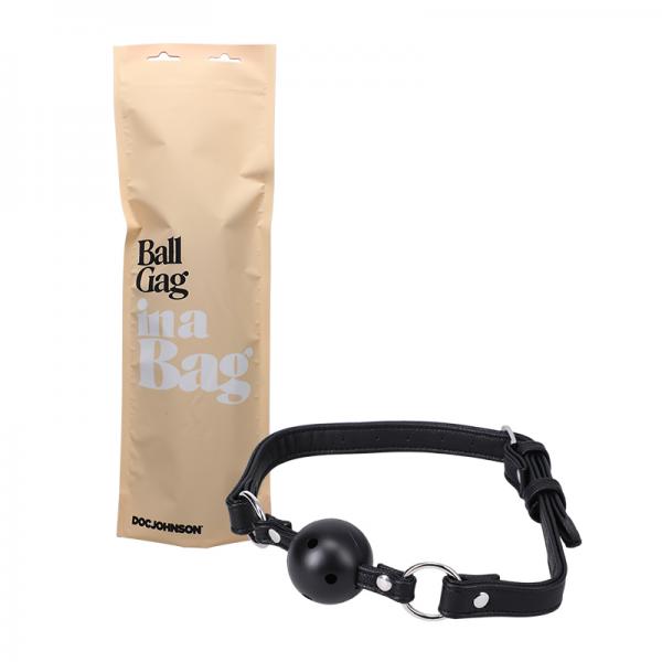 In A Bag Ball Gag Black Sex Toy Product