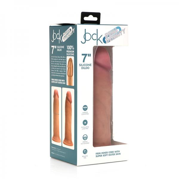 Jock Dual Density Silicone Dildo 7in Light Sex Toy Product