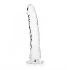 Realrock Crystal Clear Slim 8 In. Dildo Clear Sex Toy Product