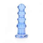 Realrock Crystal Clear Curvy 5.5 In. Dildo/plug Blue Sex Toy Product