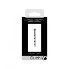 Ouch! Urethral Sounding - Metal Plug - 6 Mm Sex Toy Product