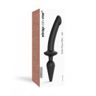 Strap-on-me Hybrid Collection Switch Plug-in Realistic Dildo Dual-ended Black L Sex Toy Product