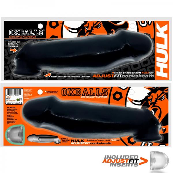 Oxballs Hulk Gargantic Cocksheath Black Sex Toy Product