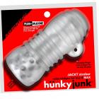 Hunkyjunk Jackt Stroker Clear Ice Sex Toy Product