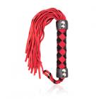 Ple'sur 15.5 In. Leather Flogger Red Sex Toy Product