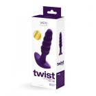 Vedo Twist Rechargeable Silicone Vibrating Anal Plug Purple Sex Toy Product