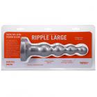 Tantus Ripple Large 8 In. Anal Beads Dildo Medium-firm Silver Sex Toy Product