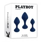 Playboy Tail Trainer 3-piece Silicone Anal Training Kit Navy Sex Toy Product