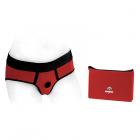 Spareparts Tomboi Nylon Briefs Harness Red/black Size S Sex Toy Product