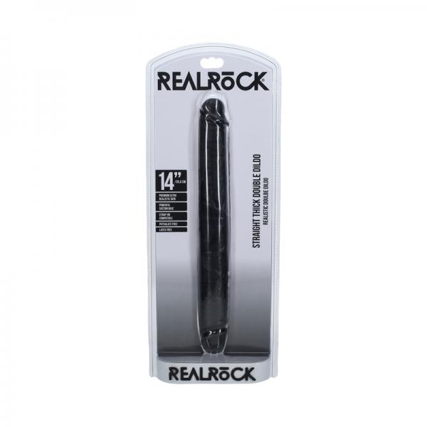 Realrock 14 In. Thick Double-ended Dong Black Sex Toy Product