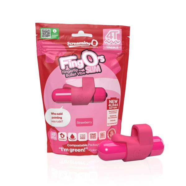 Screaming O 4t Fingo Slim Strawberry Sex Toy Product