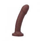 Tantus Uncut #2 O2 6.5 In. Dual Density Dildo Espresso