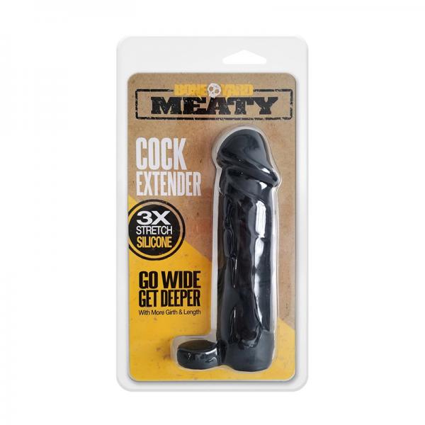 Boneyard Meaty Silicone Cock Extender Black Sex Toy Product