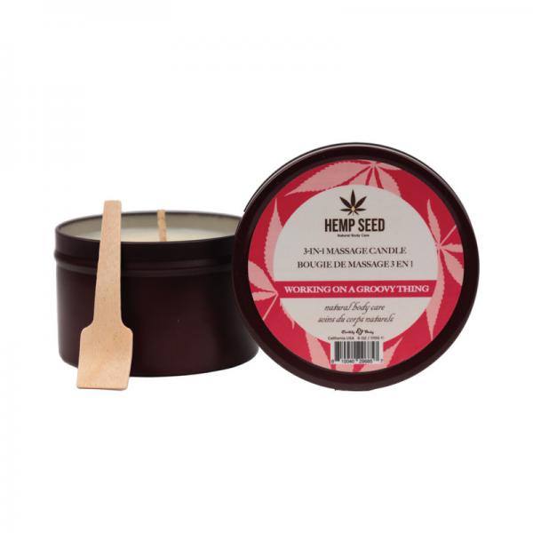 Earthly Body Summer 2024 3 In 1 Massage Candle - 6 Oz Working On A Groovy Thing
