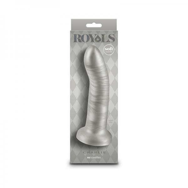 Royals Charlie 7 In. Metallic Curved Dildo Champagne
