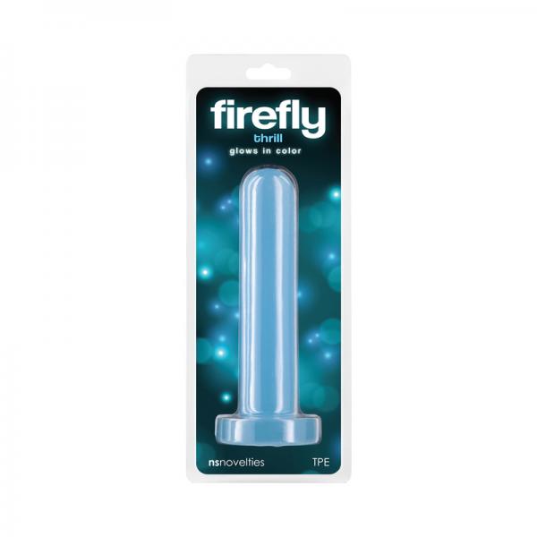 Firefly Thrill Small Glow-in-the-dark Dildo Blue