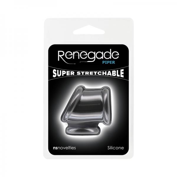 Renegade Piper Cock And Balls Ring Black