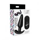 Bang! 21x Vibrating Silicone Butt Plug With Remote Control Black Sex Toy Product