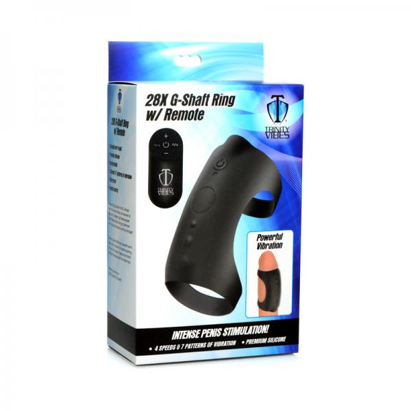 Trinity Men 28x G-shaft Silicone Cock Ring With Remote Image 5