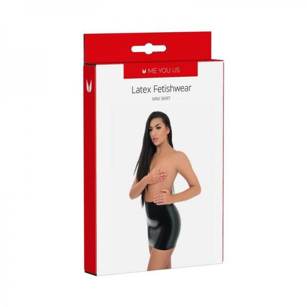 Myu Latex Mini Skirt Lg Black