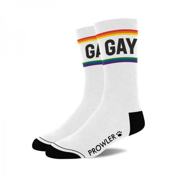 Prowler Gay Socks Wht/rnbw