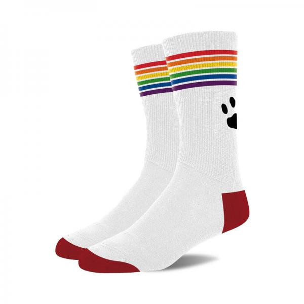 Prowler Pride Socks Wht/rnbw