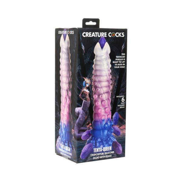 Creature Cocks Tenta-queen Ovipositor Silicone Dildo With Eggs