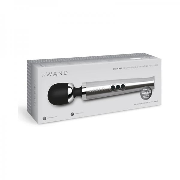 Le Wand Diecast Usb Massager Slvr