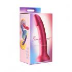 Simply Sweet 7 In. Metallic Silicone Dildo Pink Sex Toy Product