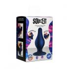 Squeeze It Squeezable Tapered Large Anal Plug Blue Sex Toy Product