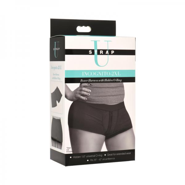 Strap U Incognito Boxer Harness 2xl Blk