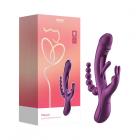 Honey Play Box Trilux Kinky Finger Rabbit Vibrator With Anal Beads Purple Sex Toy Product