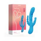 Honey Play Box Trilux Kinky Finger Rabbit Vibrator With Anal Beads Blue Sex Toy Product