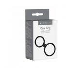 Me You Us Dual Ring Double Cockring Set Black Sex Toy Product