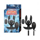 Atomic Vibrating Inflatable Plug Black Sex Toy Product