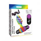 Bang! Vibrating Rainbow Butt Plug Sex Toy Product