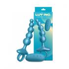 Luv Inc Cr23: Curved Ring Luv Beads Metallic Blue Sex Toy Product