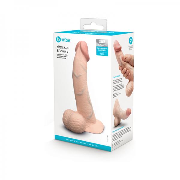 B-vibe Slipskin Dildo Curve 8 Crm