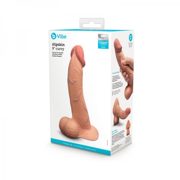 B-vibe Slipskin Dildo Curve 9 Moc