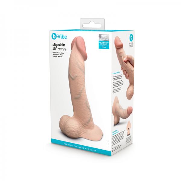 B-vibe Slipskin Dildo Curve 10 Crm
