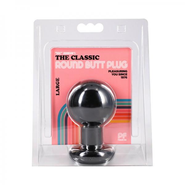 Ball Shape Anal Plug Large Black
